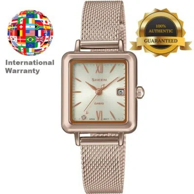 Pre-owned Casio International Warranty Shs-d400cgm-4ajf Sheen Women's Watch