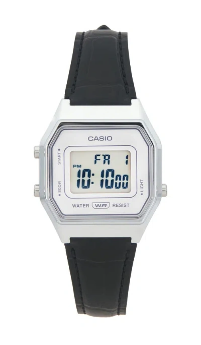 Casio La680 Series Leather Watch In Multi