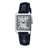 Casio Leisure Pointer Vintage Leather Squarees Quartzes White Analog