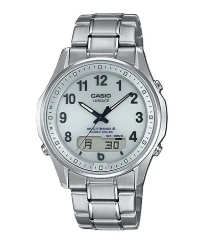Pre-owned Casio Lineage Lcw-m100tse-7ajf Multiband 6 Solar Radio In Box From Japan