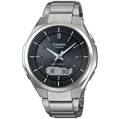 Pre-owned Casio Lineage Lcw-m500td-1ajf Lcw-m500td-1a Tough Solar Atomic Radio Watch