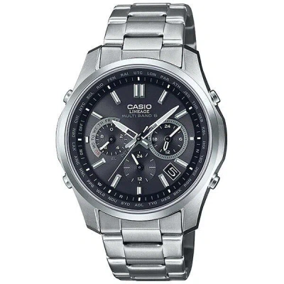 Pre-owned Casio Lineage Liw-m610tse-1ajf Titanium Radio Solar Chronograph Watch 41.6mm