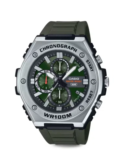 Casio Logo-print 52.3mm Watch In Green