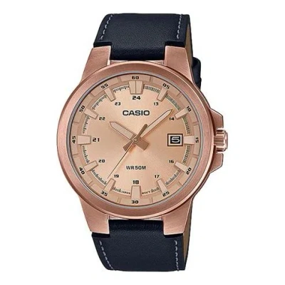 Casio Male Dress Japan / South Korea Fashion Sports Rose Gold Analog