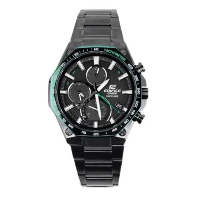 Casio Male Edifice Japan / South Korea Fashion Solar Powered Mens Black Analog