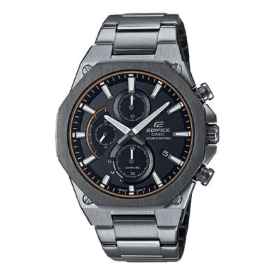 CASIO CASIO MALE EDIFICE JAPAN / SOUTH KOREA FASHION SOLAR POWERED SILVER ANALOG