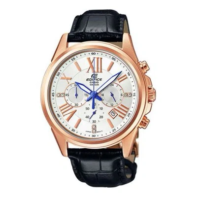 Casio Male Edifice Japan / South Korea Fashion Waterproof Mens Gold Analog In Black