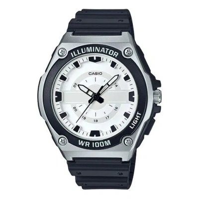 Casio Male Youth Japan / South Korea Fashion Waterproof White Dial Mens White Analog In Multi