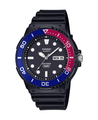 Casio Men's Analog Black Resin Watch 44.6mm