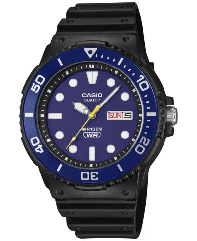 Casio Men's Analog-digital Plastic Watch, 44.6mm In Black
