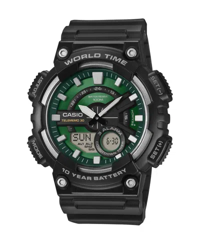 Casio Men's Black Analog Digital Resin Watch 48.2mm