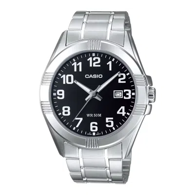 Casio Men's Black Dial Analog Watch With Stainless Steel Bracelet - Mtp-1308d-1bv