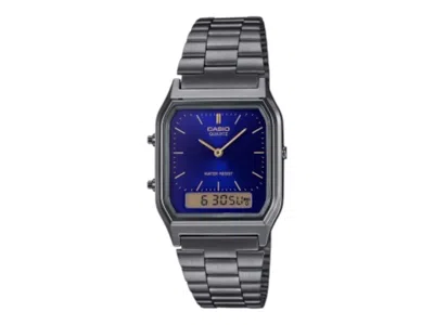 Pre-owned Casio Men's  Analog Aq230egg2a Watch In Stainless Steel In Silver