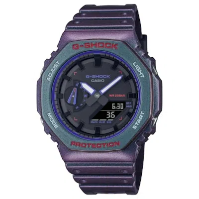 Pre-owned Casio Men's  Analog Digital Ga2100ah6a Watch In Resin In Brown