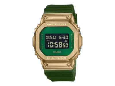 Pre-owned Casio Men's  Analog Gm5600cl3e Watch In Stainless Steel In Silver