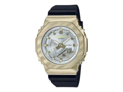 Pre-owned Casio Men's  Analog Gms2100bc1 Watch In Stainless Steel In Silver