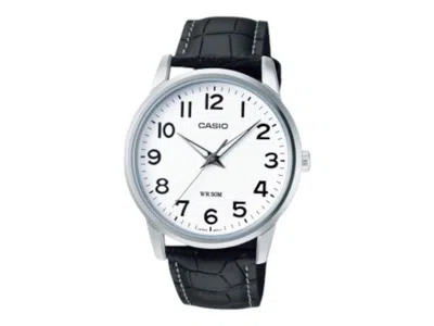 Pre-owned Casio Men's  Analog Mtp1303pl7b Watch In Stainless Steel In Silver
