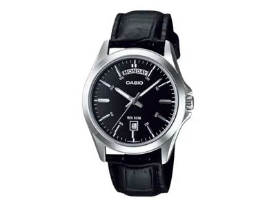 Pre-owned Casio Men's  Analog Mtp1370l1a Watch In Stainless Steel