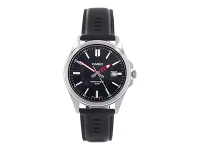 Pre-owned Casio Men's  Analog Mtpe700l1e Watch In Stainless Steel In Silver