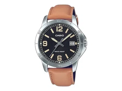 Pre-owned Casio Men's  Analog Mtpv004l1b2 Watch In Stainless Steel