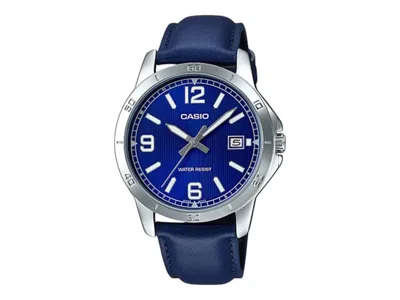 Pre-owned Casio Men's  Analog Mtpv004l2b Watch In Stainless Steel