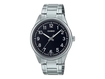 Pre-owned Casio Men's  Analog Mtpv005d1b4 Watch In Stainless Steel In Silver