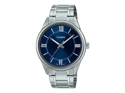 Pre-owned Casio Men's  Analog Mtpv005d2b5 Watch In Stainless Steel In Silver
