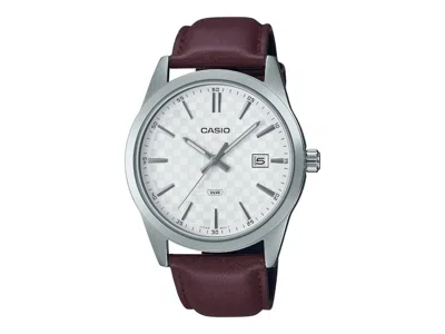 Pre-owned Casio Men's  Analog Mtpvd03l5a Watch In Stainless Steel