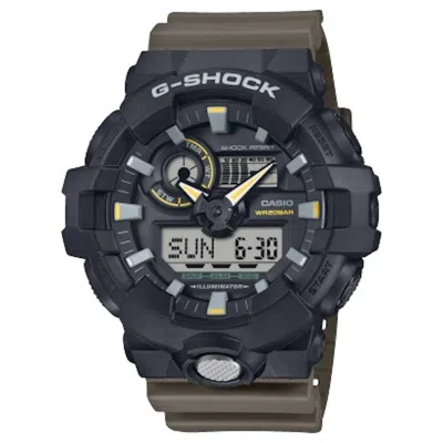 Pre-owned Casio Men's  Analogdigital Gshock Ga710tu1a3 Watch In Resin In Brown
