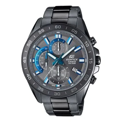 Casio Men's  Chain Blue Quartz Mens Black Analog