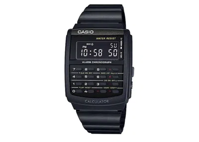 Pre-owned Casio Men's  Data Bank Ca506b1a Watch In Resin In Brown