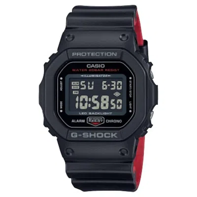 Pre-owned Casio Men's  Digital Dw5600uhr1 Watch In Resin