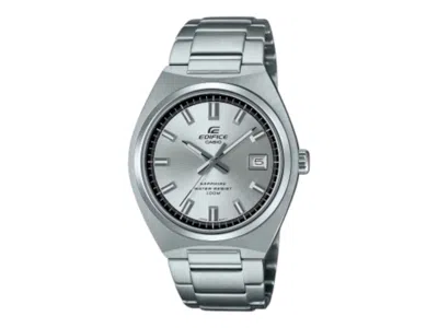Pre-owned Casio Men's  Digital Efb109d7a Watch In Stainless Steel In Silver