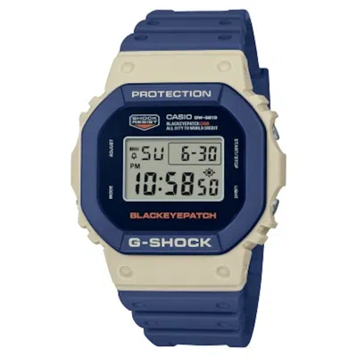 Pre-owned Casio Men's  Digital Gshock Blackeyepatch Collaboration Model Dw5610bep2 Watch In Resin In Brown