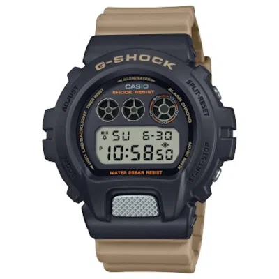 Pre-owned Casio Men's  Digital Gshock Dw6900tu1a5 Watch In Resin In Brown