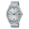 Casio Men's  Dress Series Classic Minimalistic Small Retro Business Watch Mens Silver Analog In Blue