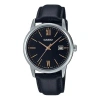 Casio Men's  Dress Series Minimalistic Small Business Casual Watch Mens Black Analog