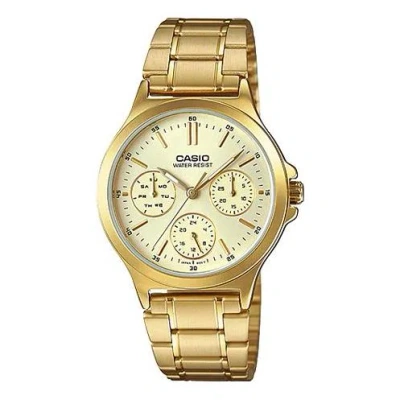 Casio Men's  Dress Series Waterproof Stainless Steel Color Mens Gold Analog
