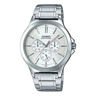 Casio Men's  Dress Series Waterproof Stainless Steel Mens Silver Analog