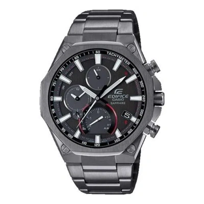 Casio Men's  Edifice Bluetooth Solar Energy Watch Solar Powered Mens Gray Analog
