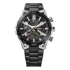 Casio Men's  Edifice Fashion Waterproof Quartz Movement Stainless Steel Strap Watch 55.6*47.8*10.8mm  In Black