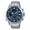 Casio Men's  Edifice Series 2022 Luminous Stainless Steel Silver Strap Dial 100m Waterproof Watch Men In Metallic
