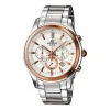 Casio Men's  Edifice Series Minimalistic Casual Watch Business Mens White Analog In Silver