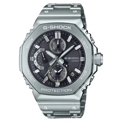 Pre-owned Casio Men's  Full Metal Gshock Gmcb2100d1a Watch In Stainless Steel In Silver