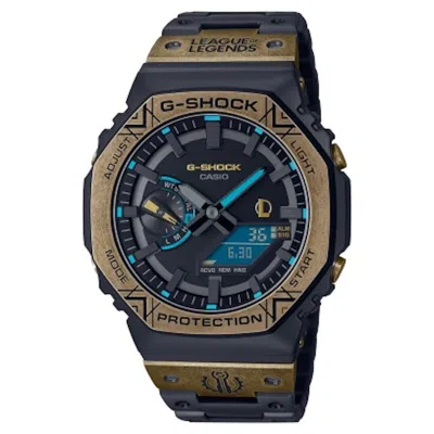 Pre-owned Casio Men's  Full Metal Gshock League Of Legend Collaboration Model Gmb2100ll1a Watch In Stainless St In Silver