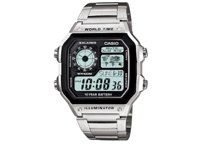 Pre-owned Casio Men's  Gshock Ae1200whd1a Watch In Stainless Steel