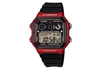 Pre-owned Casio Men's  Gshock Ae1300wh4a Watch In Resin In Brown