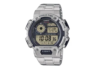 Pre-owned Casio Men's  Gshock Ae1400whd1a Watch In Stainless Steel