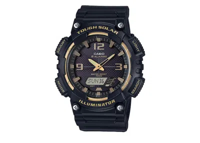 Pre-owned Casio Men's  Gshock Aqs810w1a3 Watch In Resin In Brown