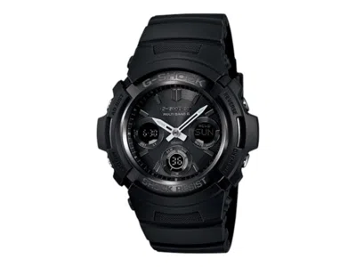 Pre-owned Casio Men's  Gshock Awgm100b1a Watch In Stainless Steel In Silver